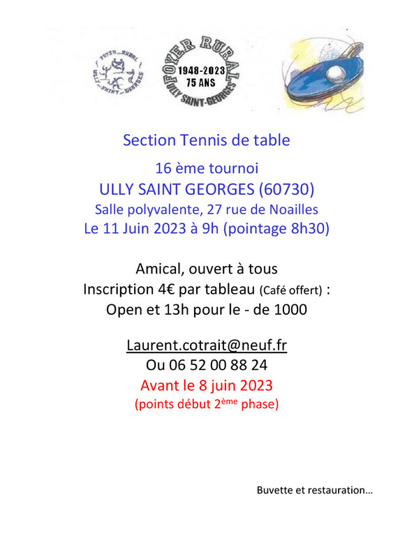 Tournoi Amical Ully St Georges