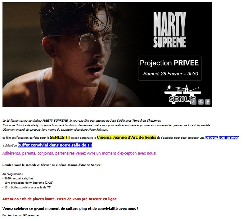 MARTY SUPREME - CINEMA