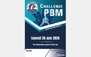 Inscriptions Challenge PBM